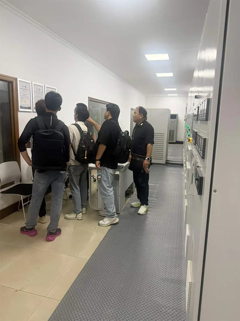 Photos of the client's on-site visit